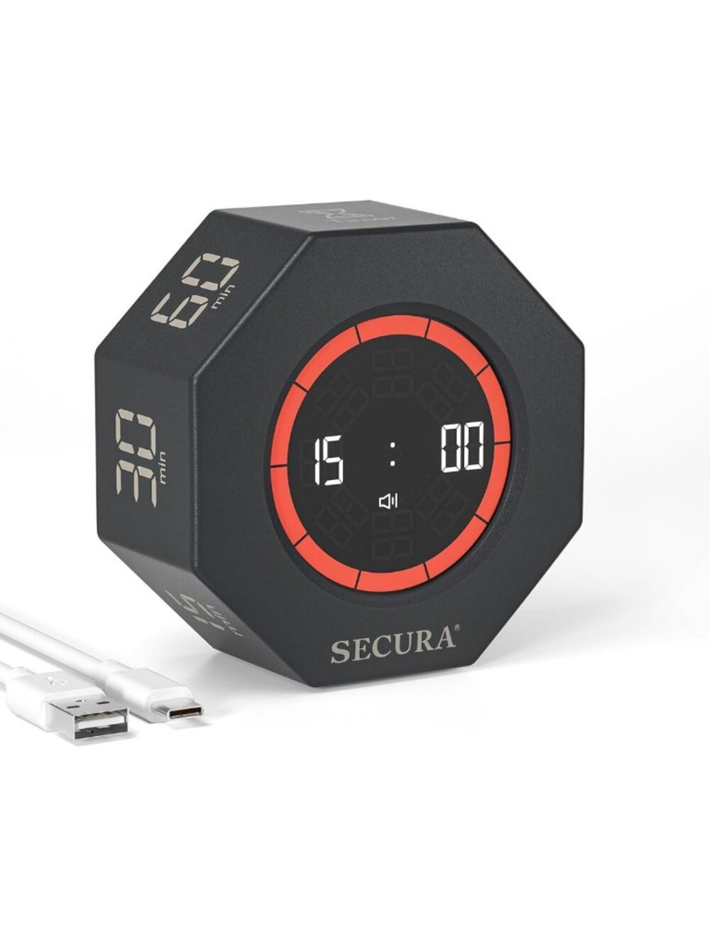 Pomodoro Timer with Multiple Presets, Adjustable Volume, Focus & Productivity